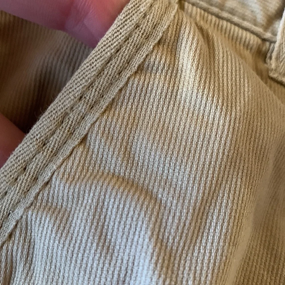 Baby Gap boy size 4 khaki cotton adjustable waist cargo shorts heavy duty VGUC